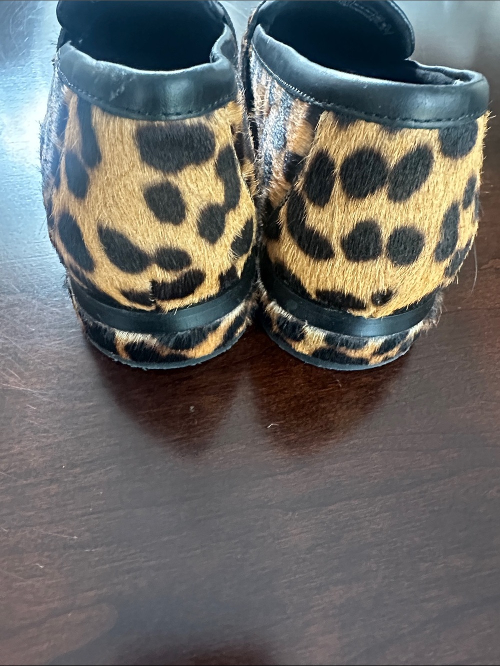 Vionic Womens Sellah Calf Hair Animal Print Loafers Shoes Sz 7 Preppy Fall Comfy - Picture 7 of 11